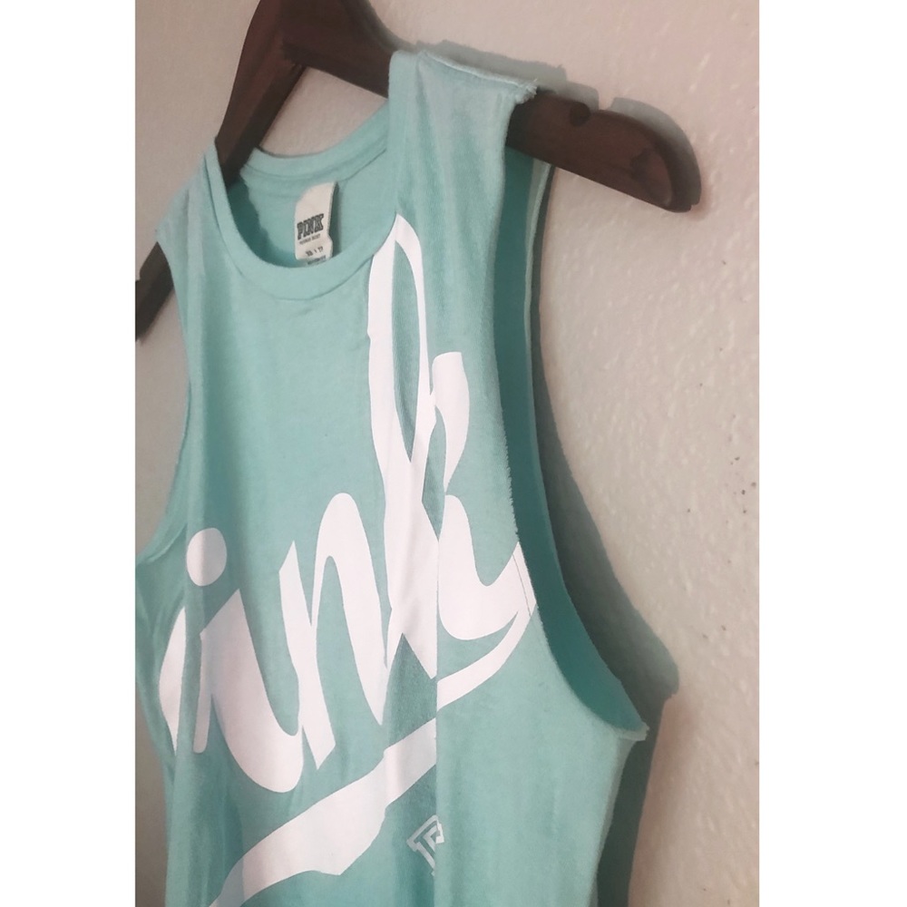 PINK Victoria’s Secret Teal Ombré Tank Top - Picture 6 of 7